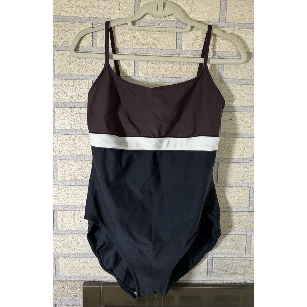 Vintage Adrienne Vittadini Swim - Size 14 Swimsuit. Colorblock.